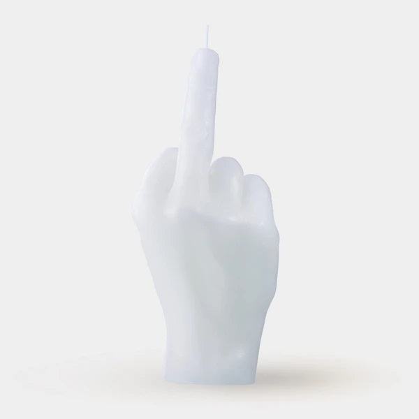 Wax Mold Middle Finger Gesture Candle Black or White