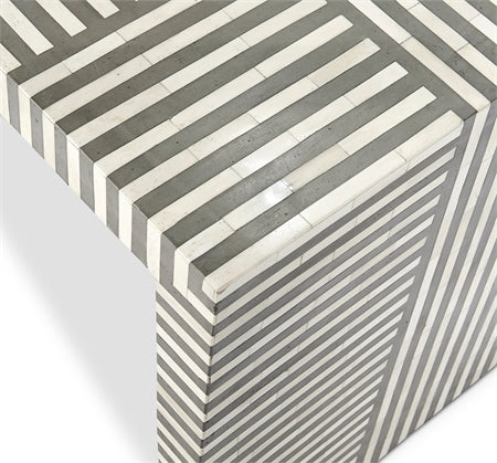 closeup of black-and-white striped pattern