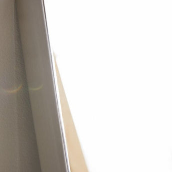 closeup of corner of stainless steel frame