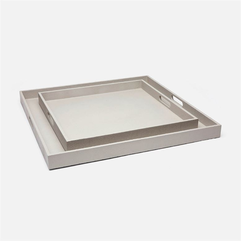 light grey tray set shown flat