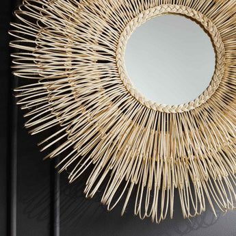 Made Goods Adeera Rattan Circular Mirror