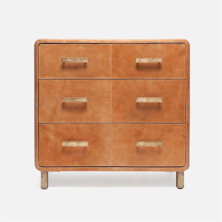 3-drawer dresser in color option aged camel