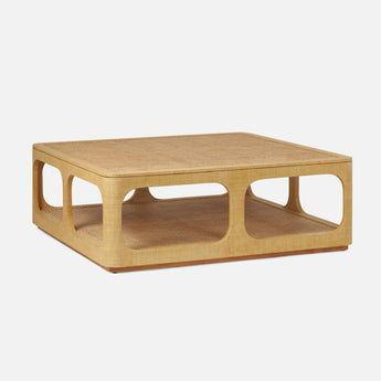 Made Goods Fiorenza Natural Raffia Coffee Table