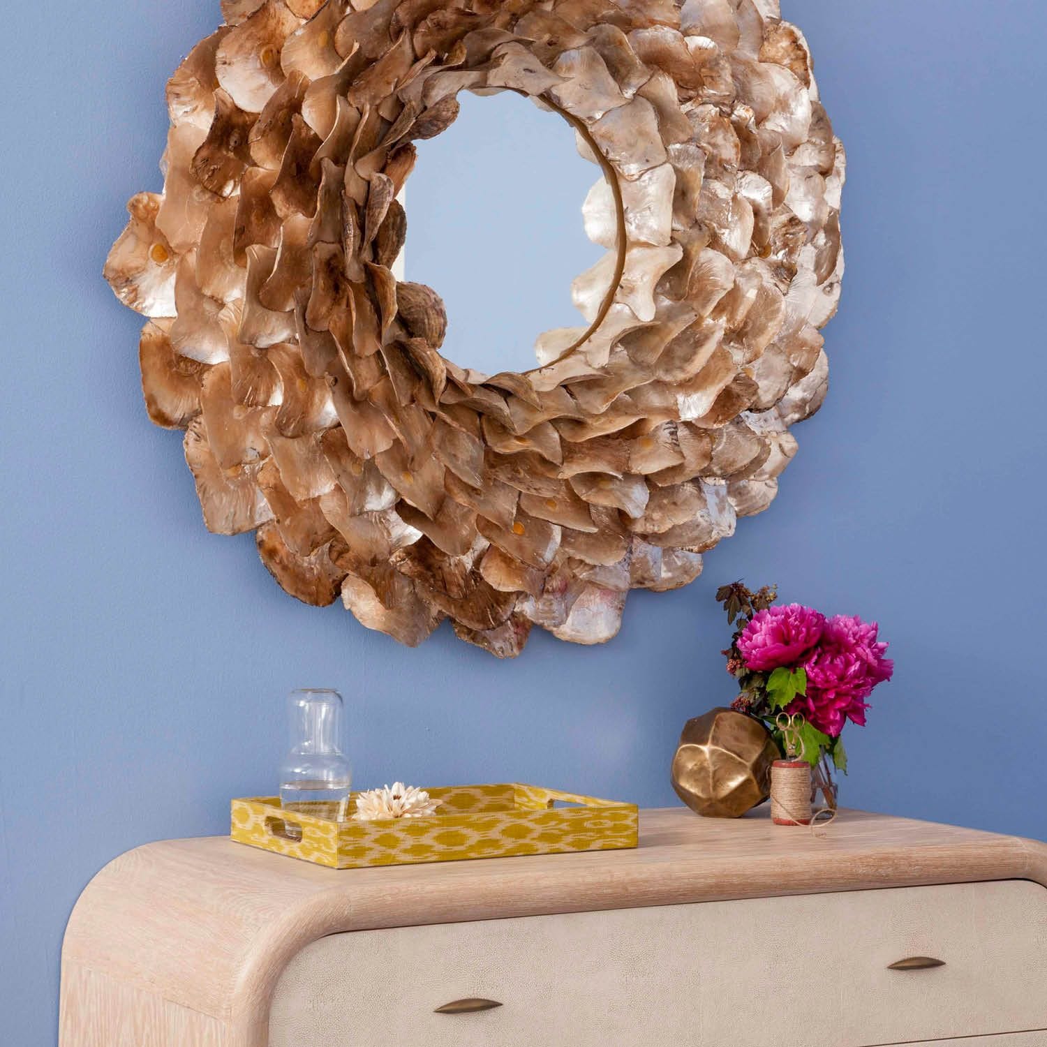 Made Goods Venus Saddle Oyster Shell Mirror