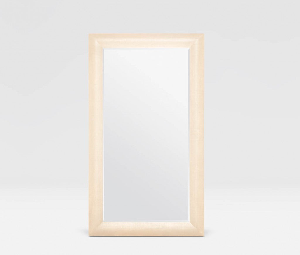large off-white rectangular mirror