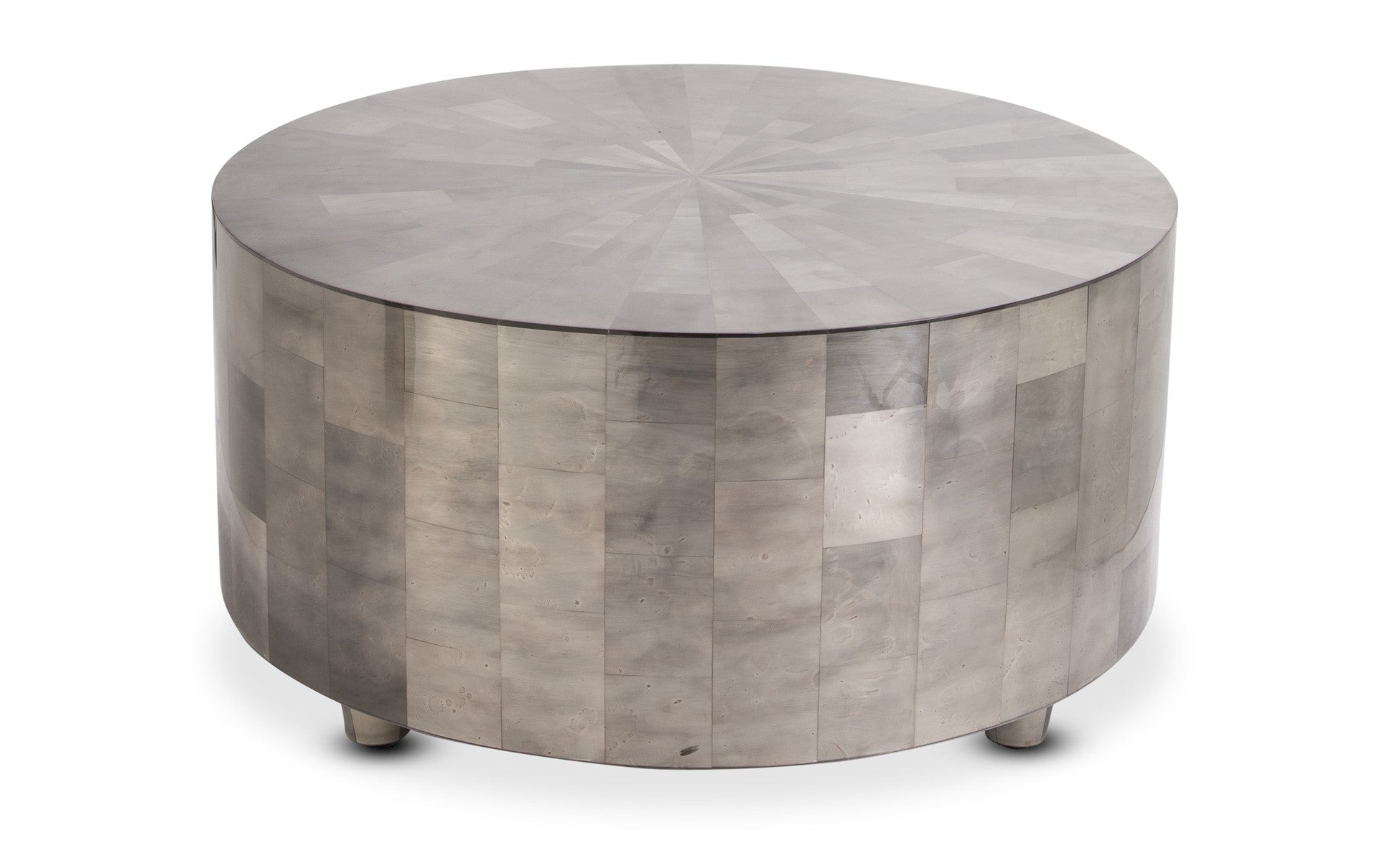round silver cocktail table