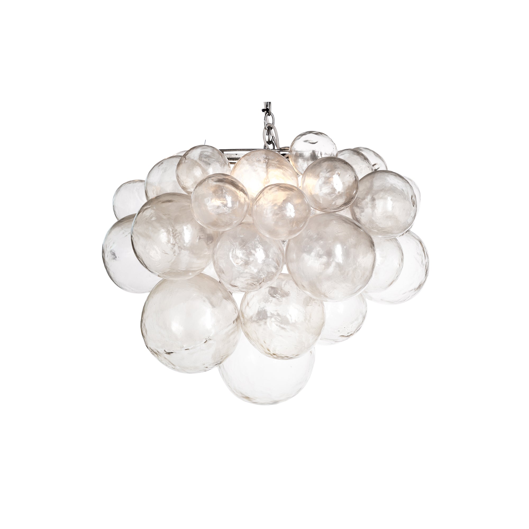 clear glass bubble chandelier