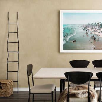 ladder shown as decor in living room