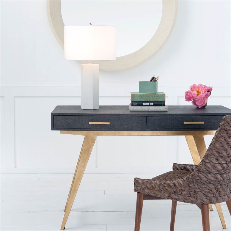 table lamp featured on top of desk