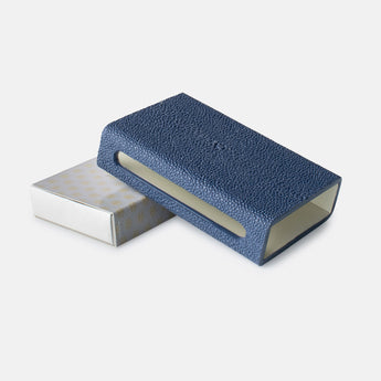 Faux Shagreen Navy Matchbox Sleeve