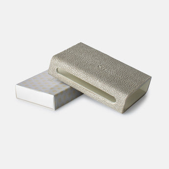 Faux Shagreen Sand Matchbox Sleeve