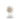 white sea urchin shaped decor in size medium