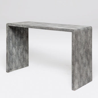 harlow console table in grey color option