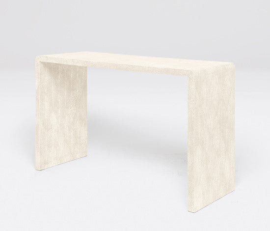 harlow console table in ivory color option