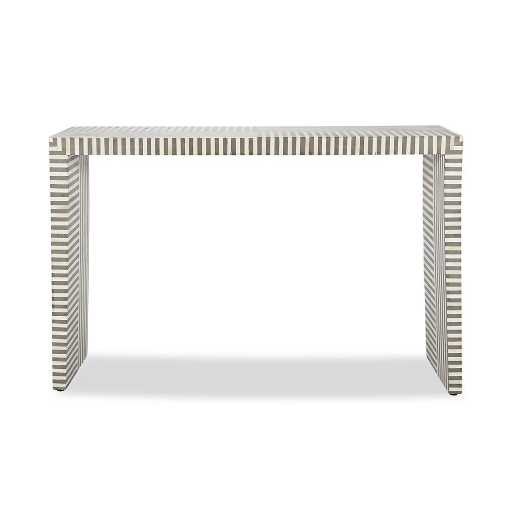 front view of console table