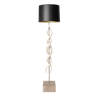 Kudu Inner Horn Double Twist Standing Lamp